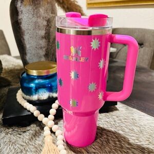 STANLEY 40 oz flowstate quencher popsicle pink starburst tumbler